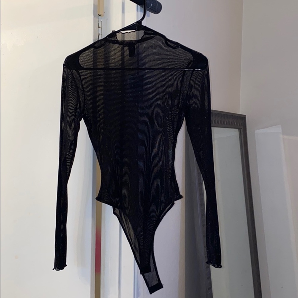Sheer glitter bodysuit new with tags